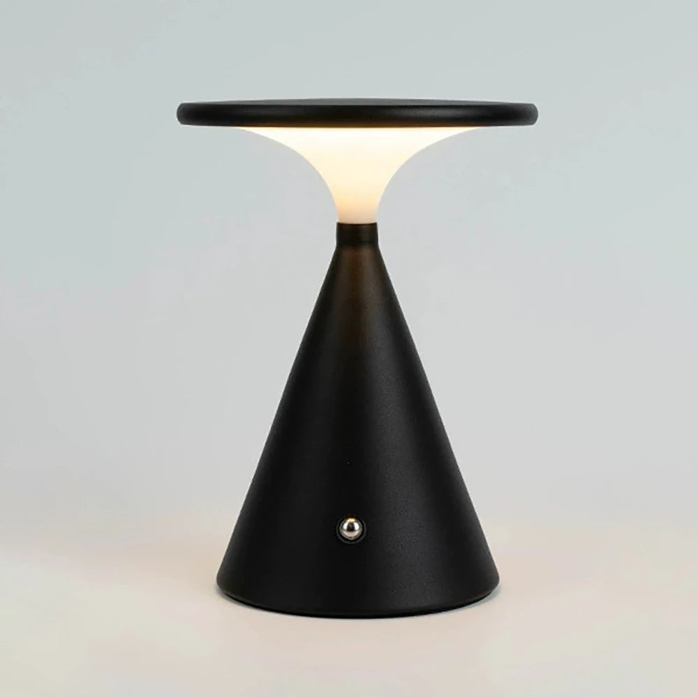 Bedhead Desk Mini Portable Touch Night Light Aluminum USB Rechargeable Funnel Light Outdoor Camping Light